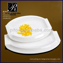 P &amp; T fábrica de porcelana, platos de servir, platos blancos